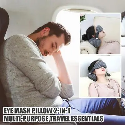 $11.30 • Buy Eye Mask 2-in-1 U-shaped Pillow Neck Pillow Travel Portable Sleep< Good D3J6